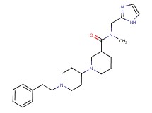 N-(1H-imidazol-2-ylmethyl)-N-methyl-1'-(2-phenylethyl)-1,4'-bipiperidine-3-carboxamide