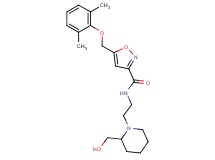 5-[(2,6-dimethylphenoxy)methyl]-N-{2-[2-(hydroxymethyl)-1-piperidinyl]ethyl}-3-isoxazolecarboxamide