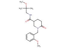 1-(2-methoxybenzyl)-N-(2-methoxy-2-methylpropyl)-6-oxo-3-piperidinecarboxamide