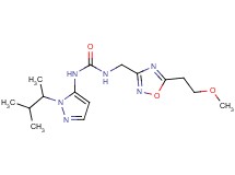 N-[1-(1,2-dimethylpropyl)-1H-pyrazol-5-yl]-N'-{[5-(2-methoxyethyl)-1,2,4-oxadiazol-3-yl]methyl}urea
