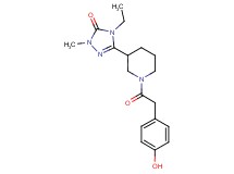4-ethyl-5-{1-[(4-hydroxyphenyl)acetyl]piperidin-3-yl}-2-methyl-2,4-dihydro-3H-1,2,4-triazol-3-one