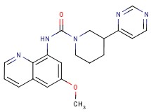 N-(6-methoxyquinolin-8-yl)-3-pyrimidin-4-ylpiperidine-1-carboxamide