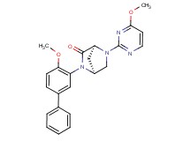 (1S*,4S*)-2-(4-methoxy-3-biphenylyl)-5-(4-methoxy-2-pyrimidinyl)-2,5-diazabicyclo[2.2.1]heptan-3-one