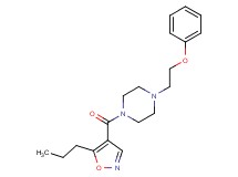 1-(2-phenoxyethyl)-4-[(5-propyl-4-isoxazolyl)carbonyl]piperazine