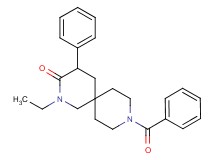 9-benzoyl-2-ethyl-4-phenyl-2,9-diazaspiro[5.5]undecan-3-one