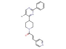 2-phenyl-4-{1-[(2E)-3-(4-pyridinyl)-2-propenoyl]-4-piperidinyl}pyrimidine