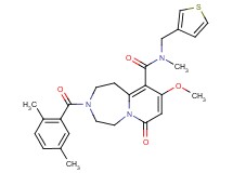 3-(2,5-dimethylbenzoyl)-9-methoxy-N-methyl-7-oxo-N-(3-thienylmethyl)-1,2,3,4,5,7-hexahydropyrido[1,2-d][1,4]diazepine-10-carboxamide