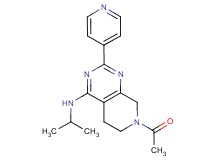7-acetyl-N-isopropyl-2-pyridin-4-yl-5,6,7,8-tetrahydropyrido[3,4-d]pyrimidin-4-amine