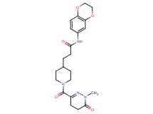 N-(2,3-dihydro-1,4-benzodioxin-6-yl)-3-{1-[(1-methyl-6-oxo-1,4,5,6-tetrahydro-3-pyridazinyl)carbonyl]-4-piperidinyl}propanamide