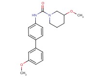 3-methoxy-N-(3'-methoxybiphenyl-4-yl)piperidine-1-carboxamide