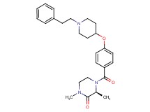(3S)-1,3-dimethyl-4-(4-{[1-(2-phenylethyl)-4-piperidinyl]oxy}benzoyl)-2-piperazinone