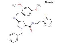 (4S)-1-benzyl-4-[(2,4-dimethoxybenzyl)amino]-N-[2-(2-fluorophenyl)ethyl]-L-prolinamide