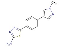 5-[4-(1-methyl-1H-pyrazol-4-yl)phenyl]-1,3,4-thiadiazol-2-amine