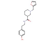 1-(2-furylmethyl)-N-[2-(4-hydroxyphenyl)ethyl]piperidine-3-carboxamide