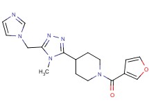1-(3-furoyl)-4-[5-(1H-imidazol-1-ylmethyl)-4-methyl-4H-1,2,4-triazol-3-yl]piperidine
