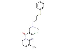 2-chloro-9-methyl-3-({methyl[3-(phenylthio)propyl]amino}methyl)-4H-pyrido[1,2-a]pyrimidin-4-one