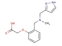 (2-{[methyl(1H-pyrazol-3-ylmethyl)amino]methyl}phenoxy)acetic acid