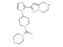 2-{1-[1-(4-morpholinylcarbonyl)-4-piperidinyl]-1H-imidazol-2-yl}-4,5,6,7-tetrahydropyrazolo[1,5-a]pyrazine dihydrochloride