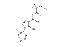 N~1~-{1-[1-(2,4-difluorophenyl)-5-methyl-1H-pyrazol-4-yl]ethyl}cyclopropane-1,1-dicarboxamide