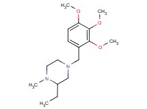 2-ethyl-1-methyl-4-(2,3,4-trimethoxybenzyl)piperazine trifluoroacetate