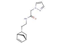 N-{2-[(1S*,2S*,4S*)-bicyclo[2.2.1]hept-5-en-2-yl]ethyl}-2-(1H-pyrazol-1-yl)acetamide
