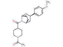 (3-endo)-8-[(1-acetyl-4-piperidinyl)carbonyl]-3-(4-methoxyphenyl)-8-azabicyclo[3.2.1]octane