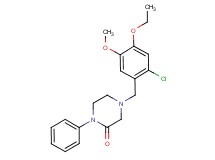 4-(2-chloro-4-ethoxy-5-methoxybenzyl)-1-phenyl-2-piperazinone