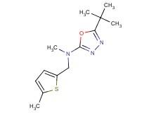 5-tert-butyl-N-methyl-N-[(5-methyl-2-thienyl)methyl]-1,3,4-oxadiazol-2-amine