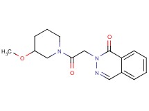 2-[2-(3-methoxy-1-piperidinyl)-2-oxoethyl]-1(2H)-phthalazinone