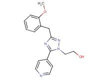 2-[3-(2-methoxybenzyl)-5-pyridin-4-yl-1H-1,2,4-triazol-1-yl]ethanol