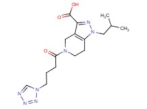 1-isobutyl-5-[4-(1H-tetrazol-1-yl)butanoyl]-4,5,6,7-tetrahydro-1H-pyrazolo[4,3-c]pyridine-3-carboxylic acid