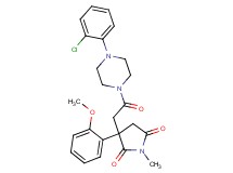 3-{2-[4-(2-chlorophenyl)-1-piperazinyl]-2-oxoethyl}-3-(2-methoxyphenyl)-1-methyl-2,5-pyrrolidinedione