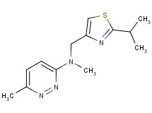 N-[(2-isopropyl-1,3-thiazol-4-yl)methyl]-N,6-dimethyl-3-pyridazinamine