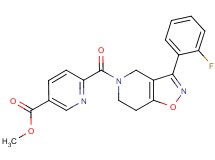 methyl 6-{[3-(2-fluorophenyl)-6,7-dihydroisoxazolo[4,5-c]pyridin-5(4H)-yl]carbonyl}nicotinate