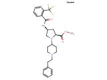 methyl (4S)-1-[1-(2-phenylethyl)-4-piperidinyl]-4-{[2-(trifluoromethyl)benzoyl]amino}-L-prolinate