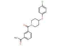 1-(3-{[4-(4-chlorophenoxy)-1-piperidinyl]carbonyl}phenyl)ethanone