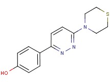 4-(6-thiomorpholin-4-ylpyridazin-3-yl)phenol