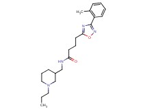 4-[3-(2-methylphenyl)-1,2,4-oxadiazol-5-yl]-N-[(1-propylpiperidin-3-yl)methyl]butanamide