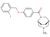 (1S*,5R*)-6-{4-[(2-fluorobenzyl)oxy]benzoyl}-3-methyl-3,6-diazabicyclo[3.2.2]nonane