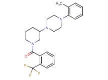 1-(2-methylphenyl)-4-{1-[2-(trifluoromethyl)benzoyl]-3-piperidinyl}piperazine