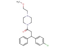 1-[3-(4-chlorophenyl)-3-phenylpropanoyl]-4-(2-methoxyethyl)piperazine