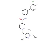 N-(3'-chloro-3-biphenylyl)-1-[(1-ethyl-3,5-dimethyl-1H-pyrazol-4-yl)methyl]-4-piperidinecarboxamide