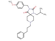 1-isobutyl-3-(4-methoxybenzyl)-8-(3-phenylpropyl)-1,3,8-triazaspiro[4.5]decane-2,4-dione