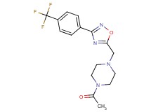 1-acetyl-4-({3-[4-(trifluoromethyl)phenyl]-1,2,4-oxadiazol-5-yl}methyl)piperazine