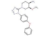 (3S*,4R*)-3-methoxy-1-[1-(4-phenoxyphenyl)-1H-tetrazol-5-yl]piperidin-4-amine