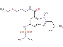 5-{[(dimethylamino)sulfonyl]amino}-N-(3-ethoxypropyl)-2-isobutyl-1-methyl-1H-benzimidazole-7-carboxamide