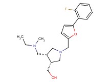 ((3R*,4R*)-4-{[ethyl(methyl)amino]methyl}-1-{[5-(2-fluorophenyl)-2-furyl]methyl}pyrrolidin-3-yl)methanol