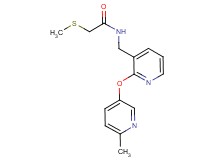 N-({2-[(6-methyl-3-pyridinyl)oxy]-3-pyridinyl}methyl)-2-(methylthio)acetamide