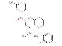 N-[2-(dimethylamino)ethyl]-N-{[1-(2-fluorobenzyl)-3-piperidinyl]methyl}-6-methyl-2-pyridinecarboxamide