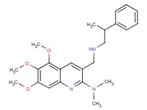 5,6,7-trimethoxy-N,N-dimethyl-3-{[(2-phenylpropyl)amino]methyl}-2-quinolinamine